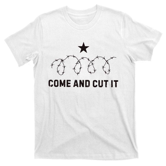 Come And Cut It Barbed Wire Political T-Shirt