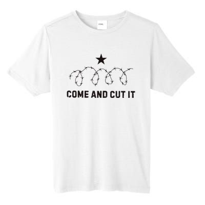 Come And Cut It Barbed Wire Political Tall Fusion ChromaSoft Performance T-Shirt