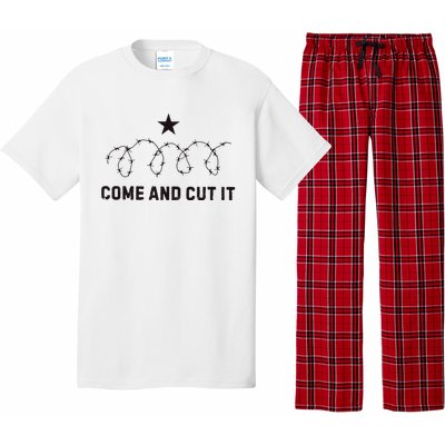 Come And Cut It Barbed Wire Political Pajama Set