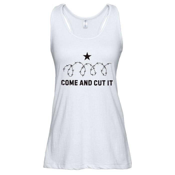 Come And Cut It Barbed Wire Political Ladies Essential Flowy Tank