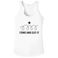 Come And Cut It Barbed Wire Political Ladies PosiCharge Competitor Racerback Tank