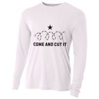 Come And Cut It Barbed Wire Political Cooling Performance Long Sleeve Crew