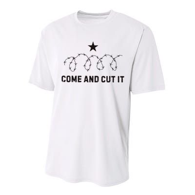 Come And Cut It Barbed Wire Political Performance Sprint T-Shirt