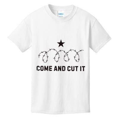 Come And Cut It Barbed Wire Political Kids T-Shirt