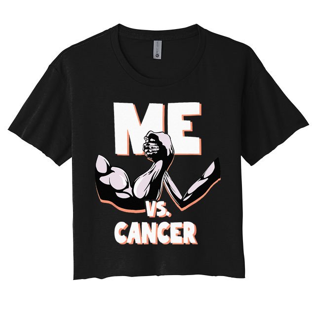Cancer Awareness Chemotherapy Leukemia Cancer Survivor Women's Crop Top Tee