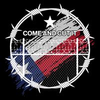 Come And Cut It Barbwire Texas Flag Sustainable Bucket Hat