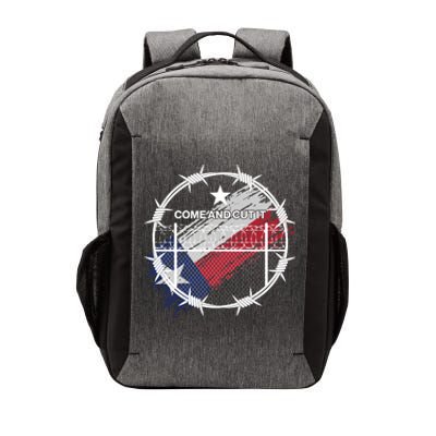 Come And Cut It Barbwire Texas Flag Vector Backpack