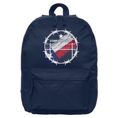 Come And Cut It Barbwire Texas Flag 16 in Basic Backpack