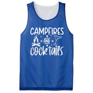 Campfires And Cocktails Funny Camper Camping Funny Ing Gift Mesh Reversible Basketball Jersey Tank