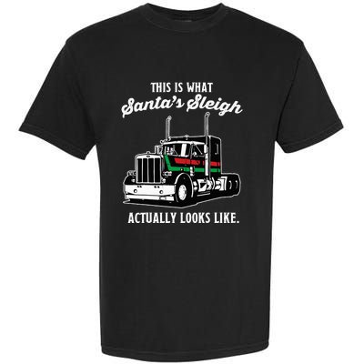 Christmas Asphalt Cowboy Trucker Truck Driver Gifts Garment-Dyed Heavyweight T-Shirt