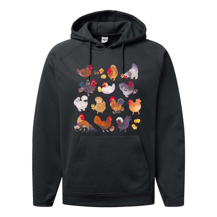 Chicken And Chick Performance Fleece Hoodie