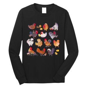 Chicken And Chick Long Sleeve Shirt