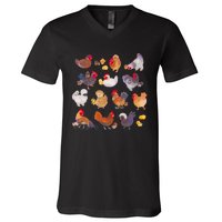 Chicken And Chick V-Neck T-Shirt