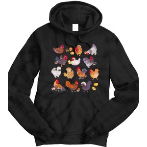 Chicken And Chick Tie Dye Hoodie