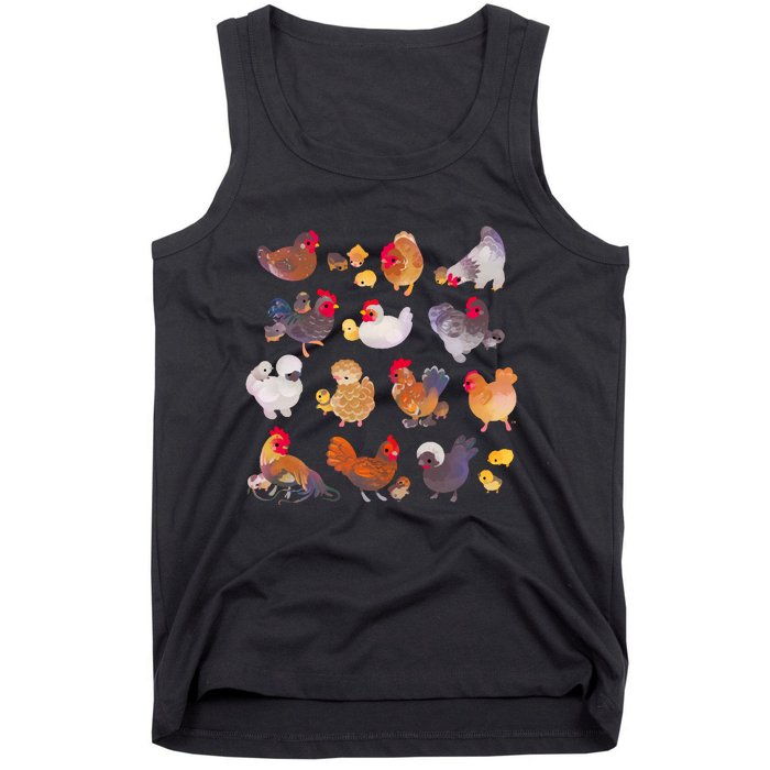 Chicken And Chick Tank Top