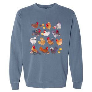 Chicken And Chick Garment-Dyed Sweatshirt