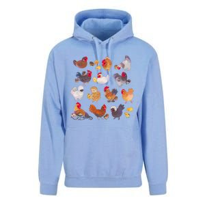 Chicken And Chick Unisex Surf Hoodie