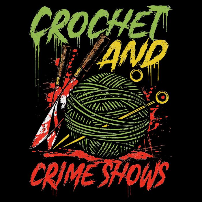 Crochet And Crime Shows Funny Crime Show Lover Knitting 16 in Basic Backpack