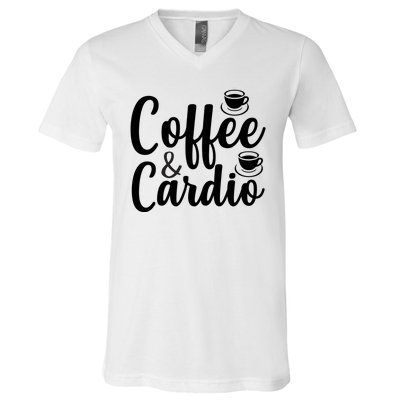 Coffee And Cardio V-Neck T-Shirt