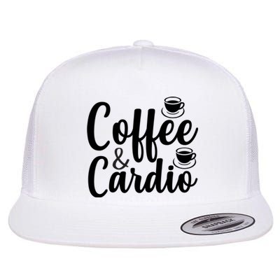 Coffee And Cardio Flat Bill Trucker Hat