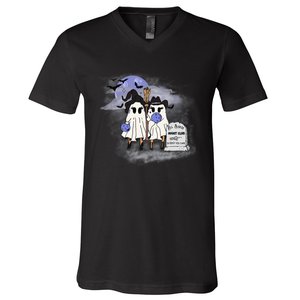 Creeps And Crimes Ghosts V-Neck T-Shirt