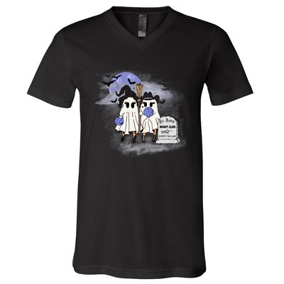 Creeps And Crimes Ghosts V-Neck T-Shirt