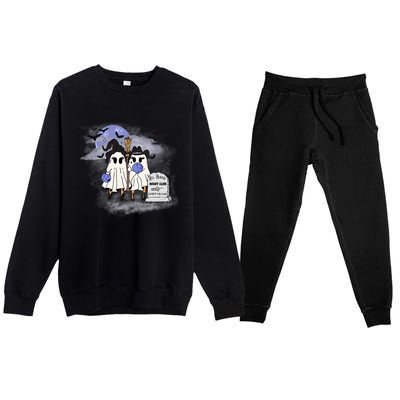 Creeps And Crimes Ghosts Premium Crewneck Sweatsuit Set