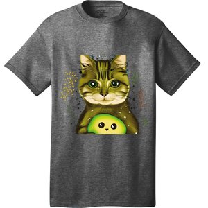 Cute Avocado Cat Avocato Cat Puns Cat Avocado Pet Lover T-Shirt