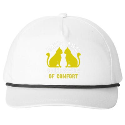 Cats Are Connoisseurs Of Comfort Snapback Five-Panel Rope Hat