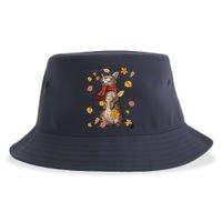 Cute Autumn Cat Fall Breeze Kitten Kitty Cat Lover Sustainable Bucket Hat