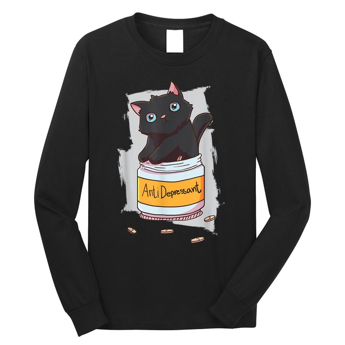 Cat Antidepressant Long Sleeve Shirt