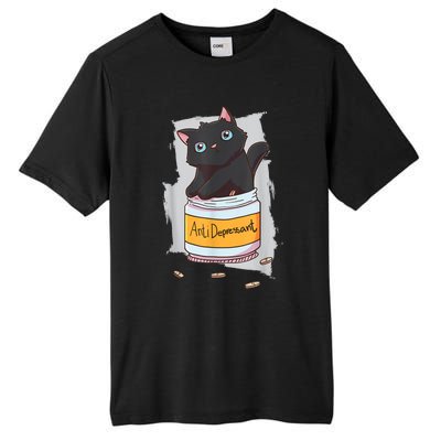 Cat Antidepressant Tall Fusion ChromaSoft Performance T-Shirt