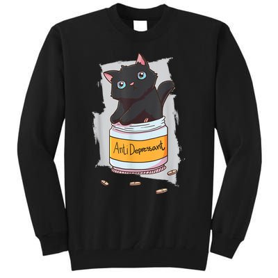 Cat Antidepressant Tall Sweatshirt