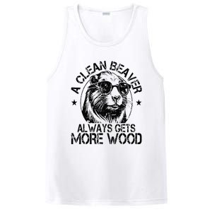 Cute American Clean Beaver Always Gets More Wood Beaver Love PosiCharge Competitor Tank