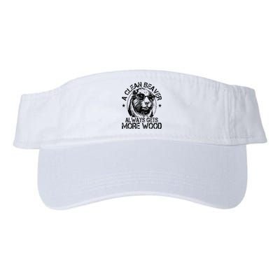 Cute American Clean Beaver Always Gets More Wood Beaver Love Valucap Bio-Washed Visor