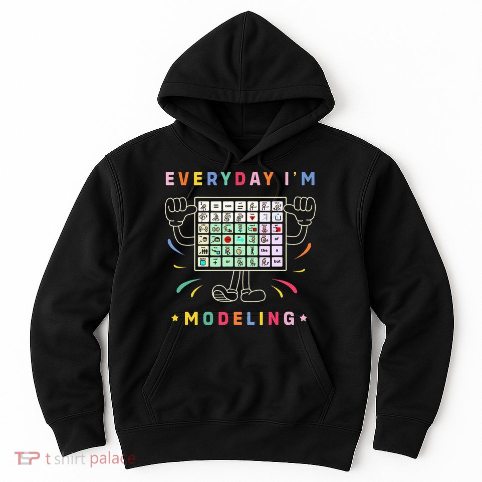 Cute Aac Communication Aac Symbols Everyday IM Modelling Hoodie