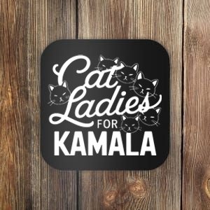 Cute Anime Cats Cat Ladies For Kamala Coaster