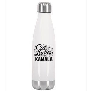 Cute Anime Cats Cat Ladies For Kamala Stainless Steel Insulated Water Bottle