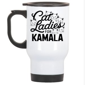 Cute Anime Cats Cat Ladies For Kamala Stainless Steel Travel Mug