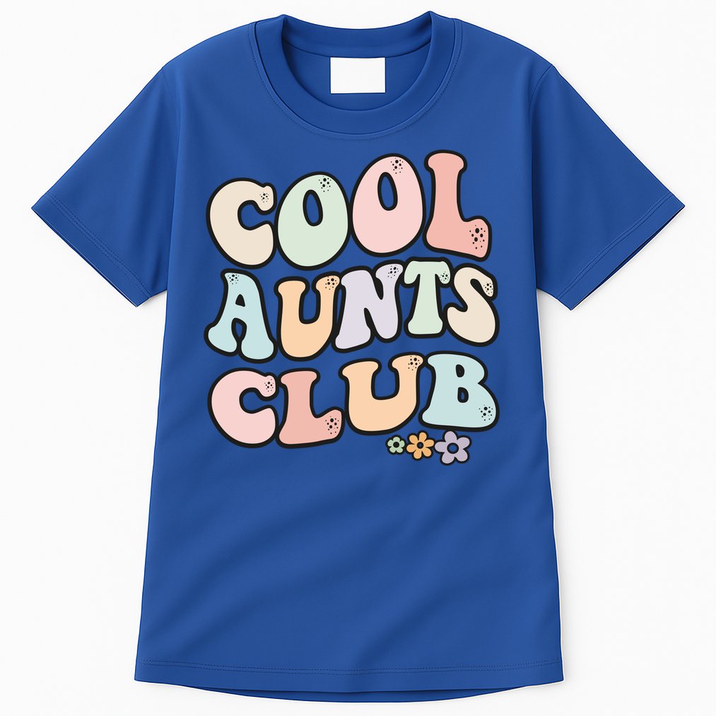 Cool Aunts Club Vintage Floral Colorful Cool Aunts Club Aunt Gift Tall T-Shirt