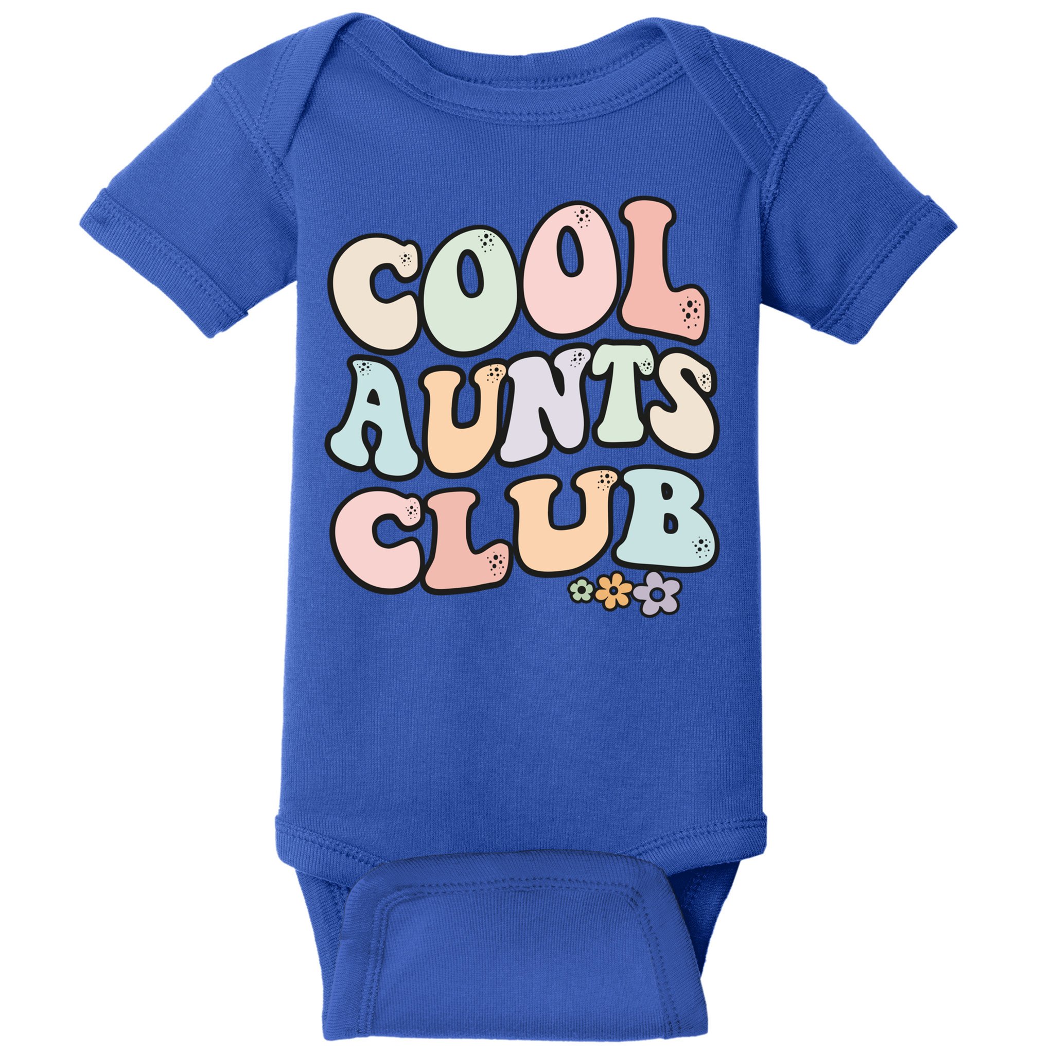 Cool Aunts Club Vintage Floral Colorful Cool Aunts Club Aunt Gift Baby Bodysuit