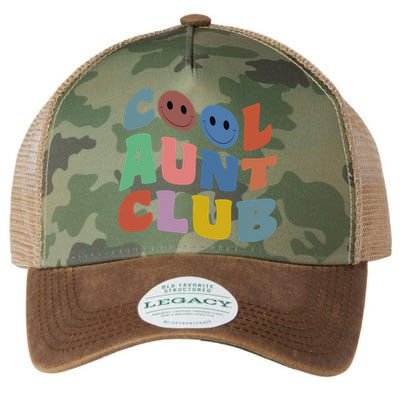 Cool Aunt Club Funny Smile Colorful Cool Aunt Club Aunties Legacy Tie Dye Trucker Hat