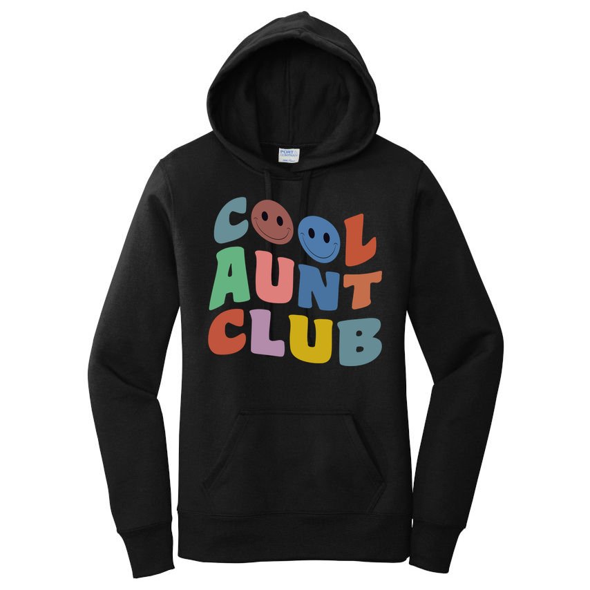 Cool Aunt Club Funny Smile Colorful Cool Aunt Club Aunties Women's Pullover Hoodie