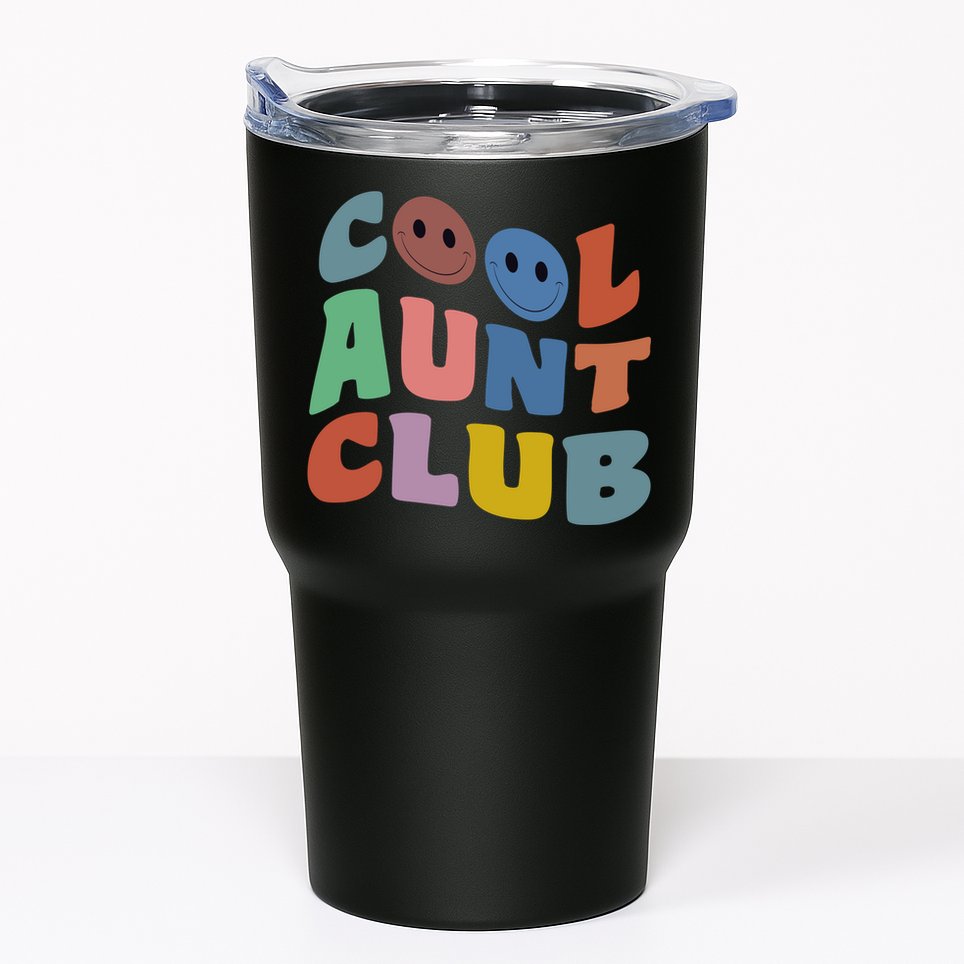 Cool Aunt Club Funny Smile Colorful Cool Aunt Club Aunties Tumbler