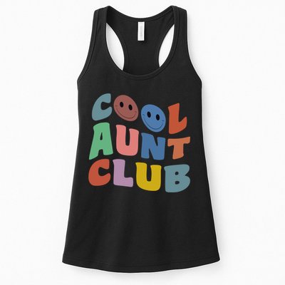 Cool Aunt Club Funny Smile Colorful Cool Aunt Club Aunties Womens Tank Top