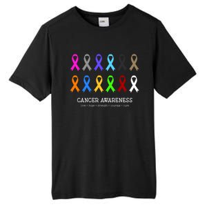 Cancer Awareness Clothing Gift Fight Cancer Ribbon Gift Tall Fusion ChromaSoft Performance T-Shirt