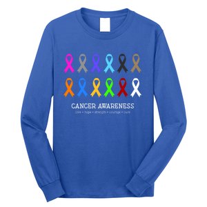 Cancer Awareness Clothing Gift Fight Cancer Ribbon Gift Long Sleeve Shirt