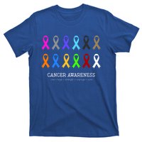 Cancer Awareness Clothing Gift Fight Cancer Ribbon Gift T-Shirt