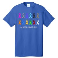 Cancer Awareness Clothing Gift Fight Cancer Ribbon Gift Tall T-Shirt