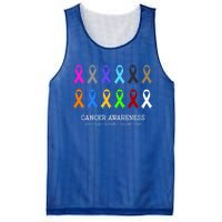 Cancer Awareness Clothing Gift Fight Cancer Ribbon Gift Mesh Reversible Basketball Jersey Tank